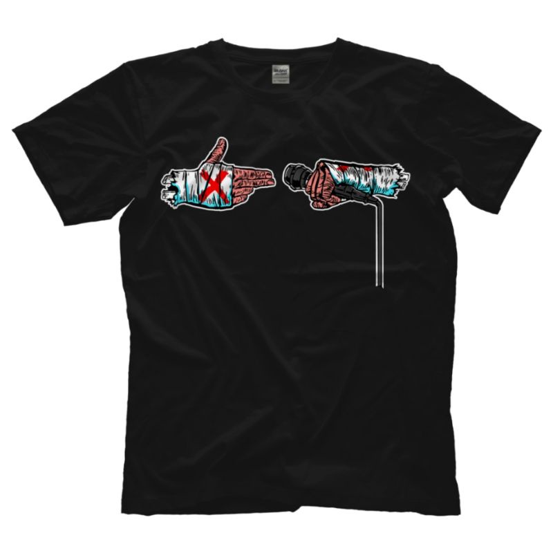 เสื้อยืด Aew TSHIRT CM PUNK LIGHTNING FIST