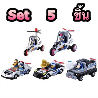 แท้ 100% จากญี่ปุ่น โมเดล ดิสนีย์ เซ็ต 5 ชิ้น Takara Tomy Tomica Disney Motors Police Cars Set