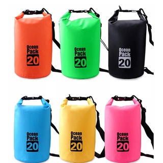 Ocean Pack 20L 6colors กระเป๋ากันน้ำขนาด20ลิตร มี6สีให้เลือก Ocean Pack 20L waterproof bag (with 6 colors for choosing)