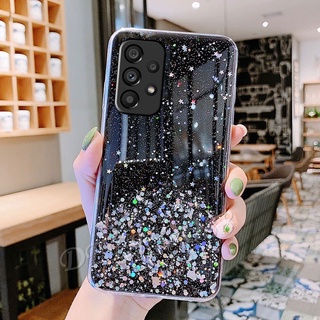 เคส ซัมซุง Samsung Galaxy A73 A23 LTE A13 A03 Core A03S M23 M33 M22 4G 5G Phone Case Silicone Glitter Gel Transparent Clear Slim Soft เคสโทรศัพท์ SamsungA73 SamsungA23 SamsungA13 Smartphone Casing