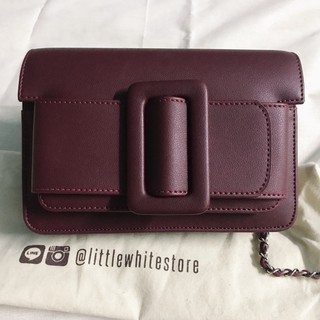 ของใหม่⚠️ มือหนึ่ง ✅ Belt bag (wallet on chain) ✨🍷 Burgundy color