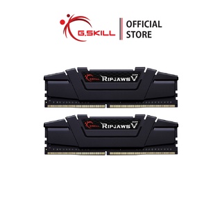 แรมพีซี G.SKILL - DDR4-RAM P/C 16/3200 Ripjaws V (F4-3200C16D-16GVKB) 8GBx2 (16-18-18-38)