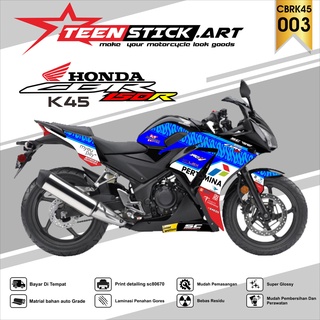 สติกเกอร์ไวนิลใส โครเมี่ยม UV โฮโลแกรม CBR K45 สําหรับ HONDA CBR K45 MANDALIKA 003