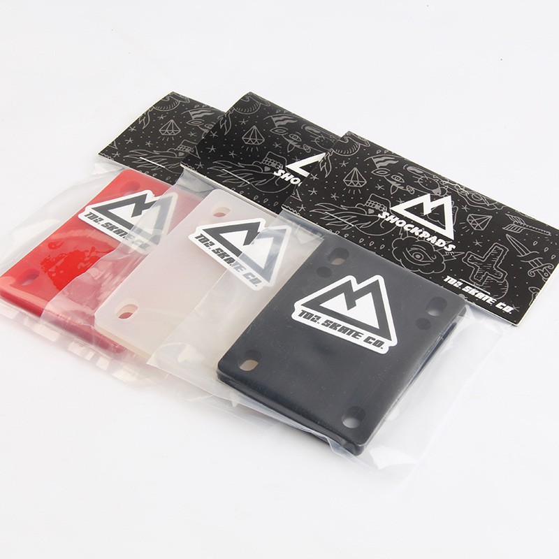 1 Pair Skateboard Shock Riser Pads Longboard Rubber Damping Pad 3MM