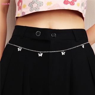 Butterfly body chain female personality alloy Butterfly Pendant waist chain