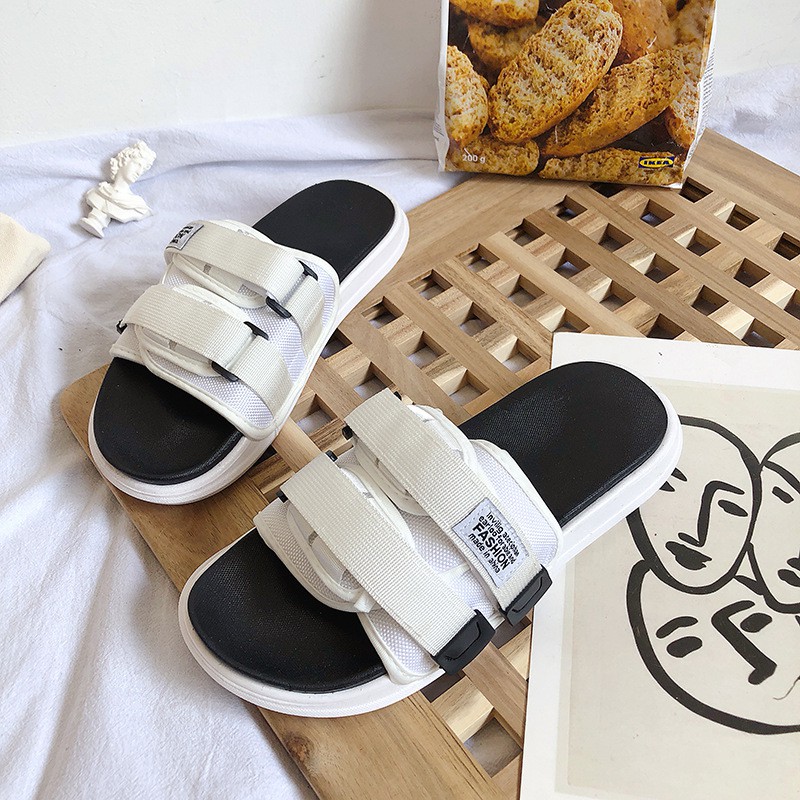 Shoes รองเท้าแตะแบบสวม ผู้ชาย ผู้หญิง น้ำหนักเบา สวมง่าย ใส่สบาย J78