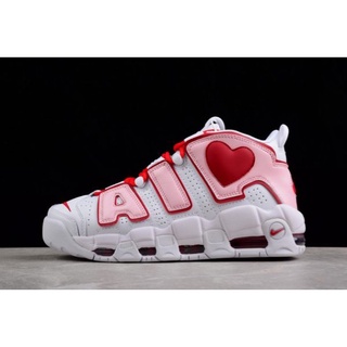 Fashion NK Air More Uptempo ขาว/แดง-ชมพู ราคาถูก 921948-102