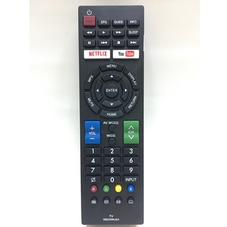 รีโมทสมาร์ททีวี ชาร์ป Sharp รุ่น GB234WJSA [ใช้กับ Smart TV Sharp ที่ทรงเหมือนกับตัวนี้]
