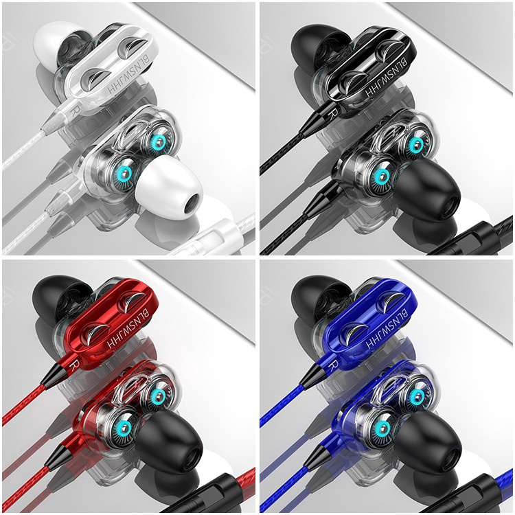 ซื้อ 1 Take 1New 3.5 มม.หูฟังสเตอริโอชนิดใส่ในหูหูฟังแบบมีสายหูฟัง PVC สําหรับโทรศัพท์มือถือ PC Head-Wearing สไตล์พร้อมไมโครโฟน