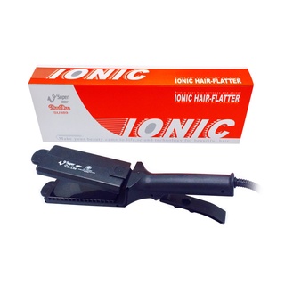 เครื่องหนีบผม เครื่องหนีบ รีดผม ซุปเปอร์วี Super V รุ่น SU389 ioinc (กล่องส้ม) หน้าใหญ่ มีฟัน รับประกัน 1 ปี