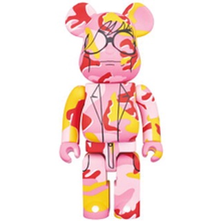 Medicom Be@rbrick Andy Warhol Camo Ver. 1000% ใหม่ไม่แกะ กล่องน้ำตาลครบ