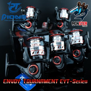 รอกสปินนิ่ง PIONEER ENVOY TOURNAMENT EYT-1000/2000/3000/4000/5000/6000 (SILVER RED)