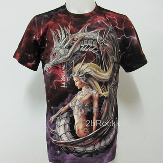 เสื้อลาย มังกร ปิศาจ เสื้อยืด Discharge T-Shirt D28 ไซส์ยุโรป