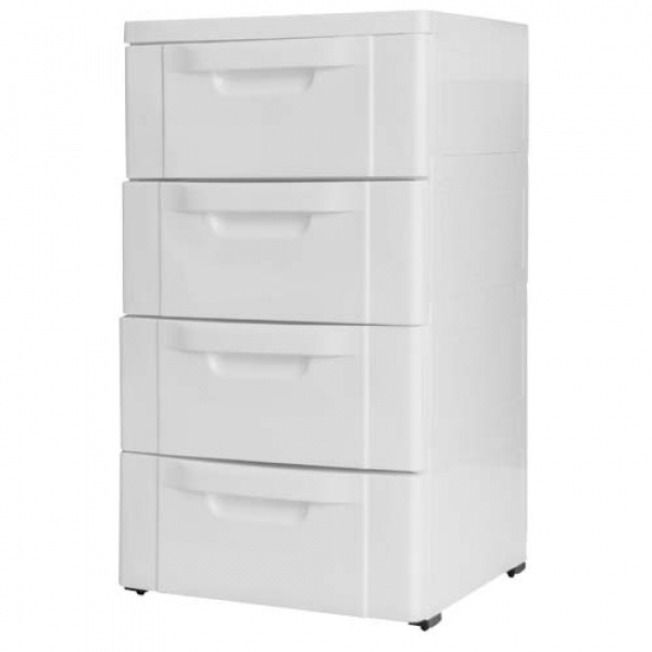 ตู้ลิ้นชัก 4 ชั้น รุ่น 1600M4 สีขาว