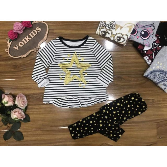 ชุดผ้าฝ้าย Healthtex Baby Girl ของแท้สําหรับเด็กอายุ 2-5 ปี