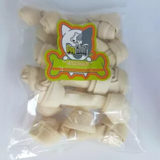 กระดูกผูกขาวและผูกธรรมชาติ เกรด B=1kg.​ ขนาด2 ถึง14 นิ้ว คละขนาด