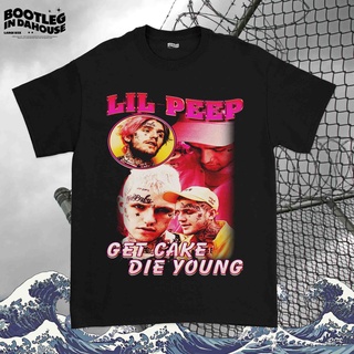 เสื้อยืดผ้าฝ้าย เสื้อยืด พิมพ์ลาย Lil Peep สไตล์วินเทจ