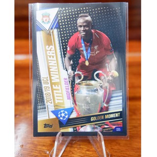 การ์ด​สติ๊กเกอร์ Match Attax 101 UEFA  Champions Leauge League 2019/20 รุ่น GOLDEN MOMENT (Sticker Run No.31-48)