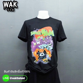 ผ้าฝ้ายคอกลมเสื้อยืด Space Jam สินค้าลิขสิทธิ์แท้100%สามารถปรับแต่งได้from S-4XL