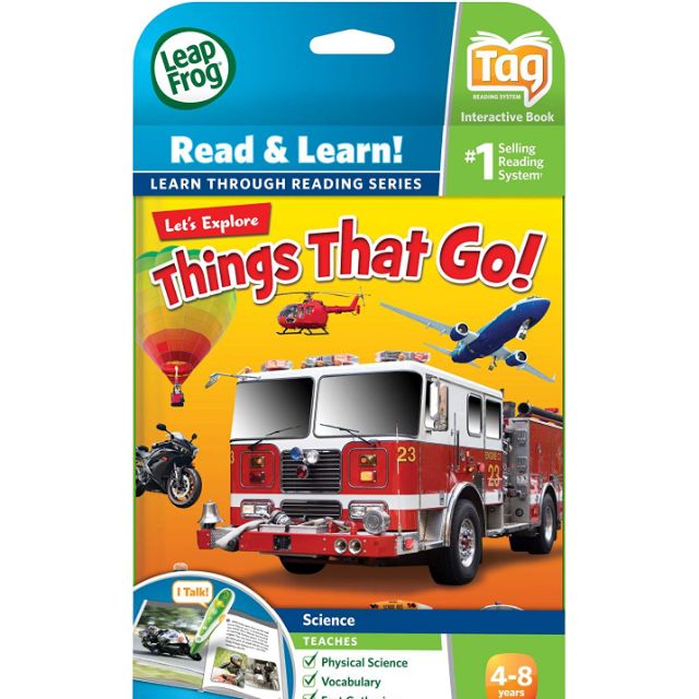 LeapFrog LeapReader Book: Let's Explore Things That Go! (works with Tag)