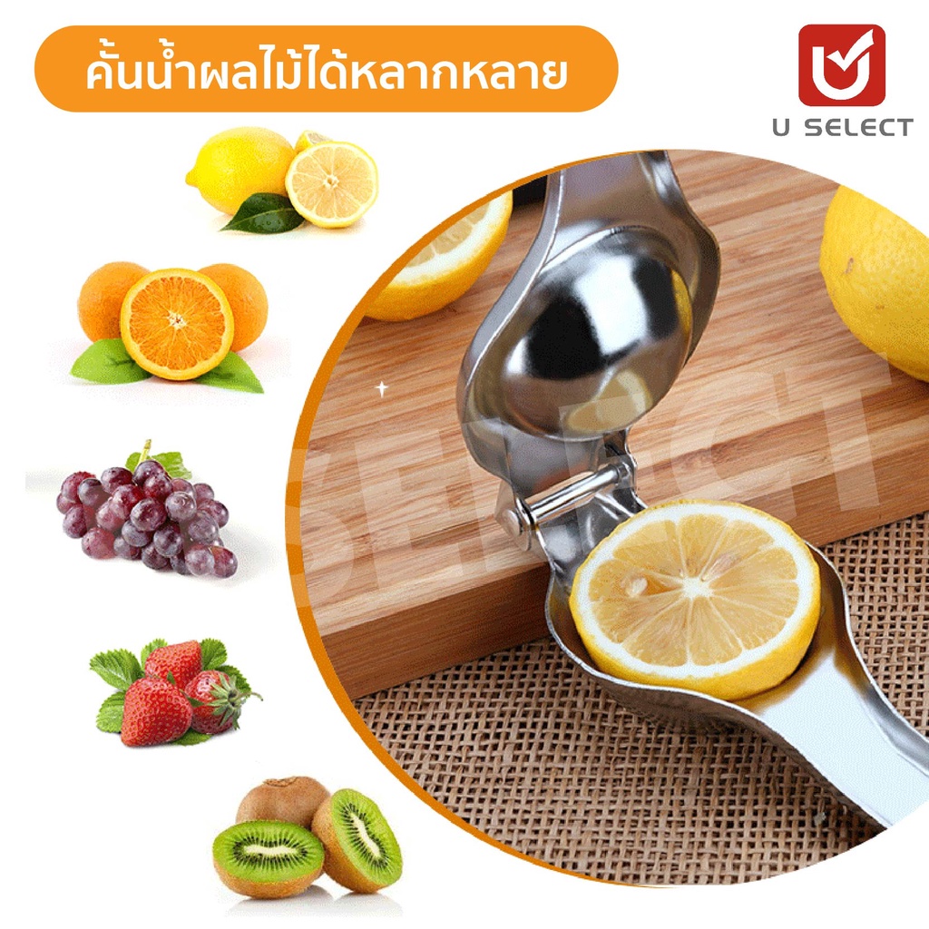 🥇ขายส่งและขายปลีก 🍋ที่บีบมะนาว ที่คั้นมะนาว สเเตนเลส อย่างดี หนา ทนทาน ข้น-180g