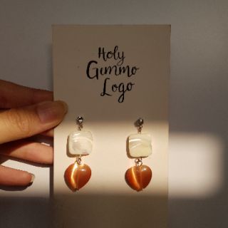 Sweet shell heart earrings