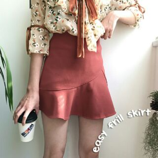 Easy frill skirt สไตล์เกาหลี