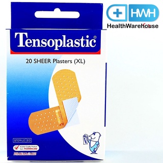 Tensoplastic Sheer XL 20 ชิ้น / 1 กล่อง เทนโซพล๊าสติค พลาสเตอร์สีเนื้อ