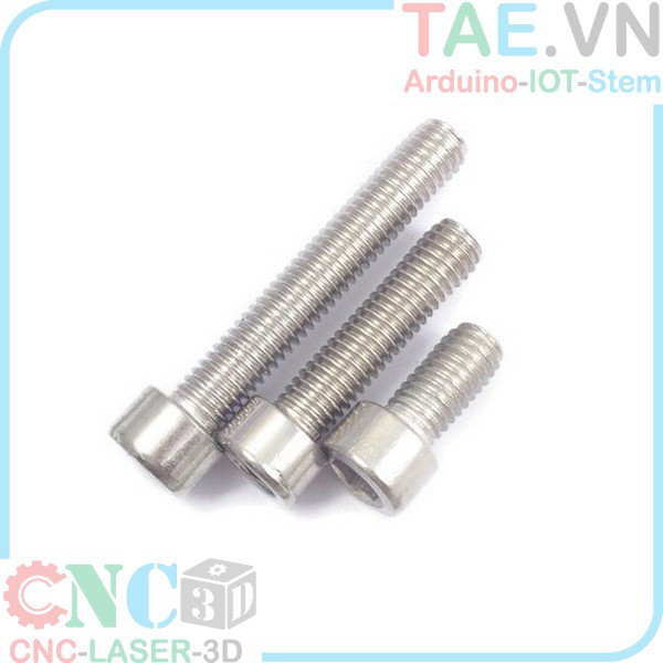 สกรูหกเหลี่ยมสแตนเลส M3