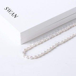 SWAN - Mini Baroque Pearl Necklace สร้อยคอเงินแท้ มุกแท้ มุกบารอค มุกน้ำจืด