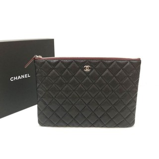 New Chanel O Case 10.5” in Black  Shw Holo29