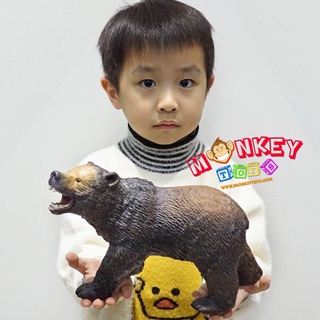 Monkey Toys - โมเดลสัตว์ หมีสีน้ำตาล แบบนิ่ม ขนาด 26.50 CM (จากหาดใหญ่)