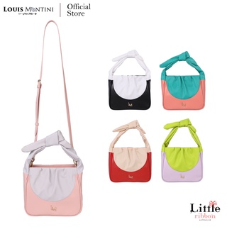 Louis Montini "Little Ribbon" Women handbag กระเป๋าถือผู้หญิง ผ้าไนล่อนผสม PU Fashion bag - BPU01