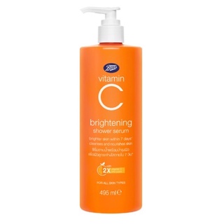 Boots Vitamin C Brightening Shower Serum 495ml บู๊ทส์ วิตามินซี เซรั่ม สบู่อาบน้ำ ครีมอาบน้ำ สบู่อาบน้ํา boots vit