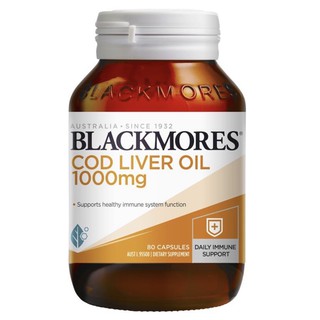 Blackmores Cod Liver Oil 1000mg 80 Capsules(พร้อมส่ง)