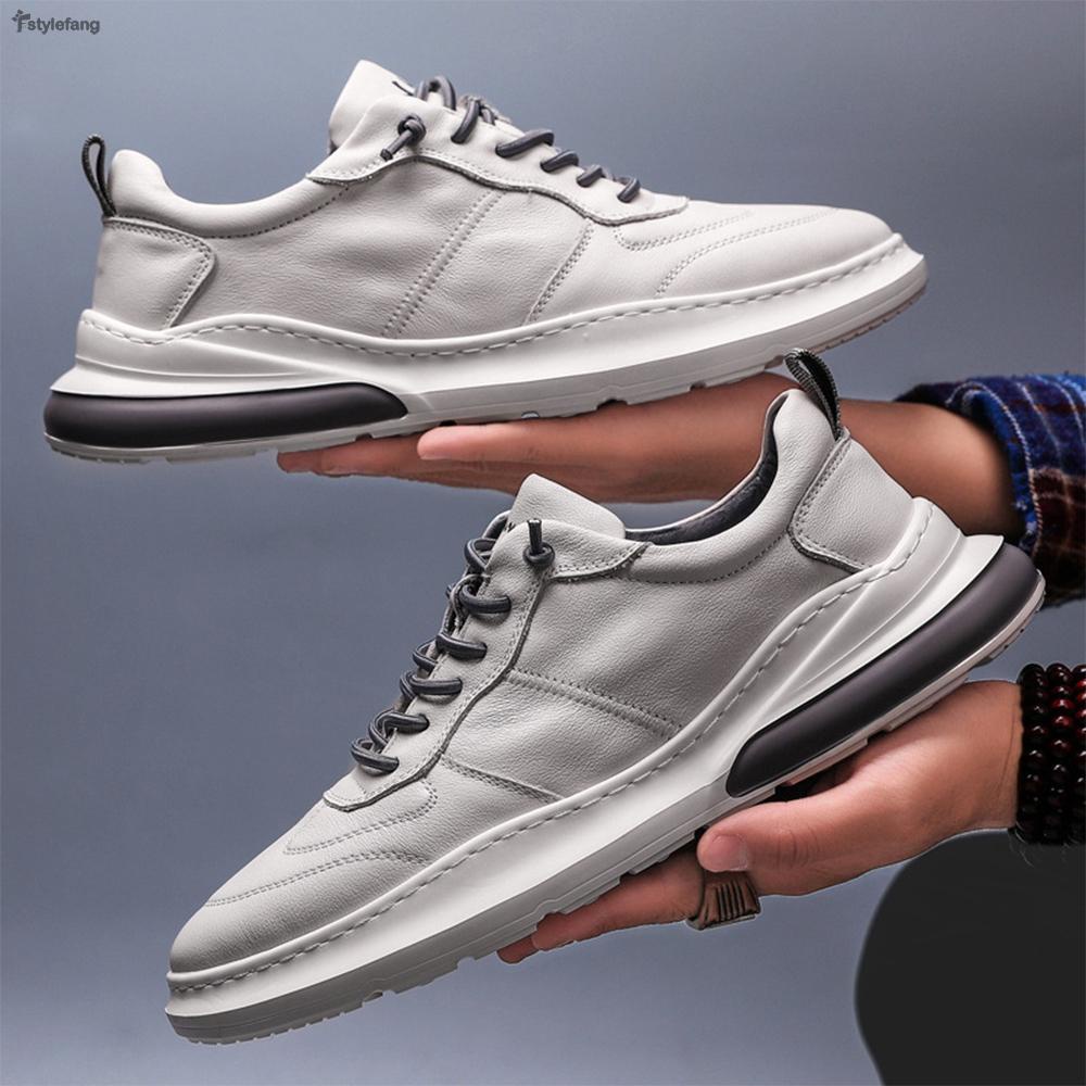 Stylef Mens Ultra Light Lace Up Sneaker Pu Casual Shoes Walking Hiking Runing Outdoor Stylef 8138