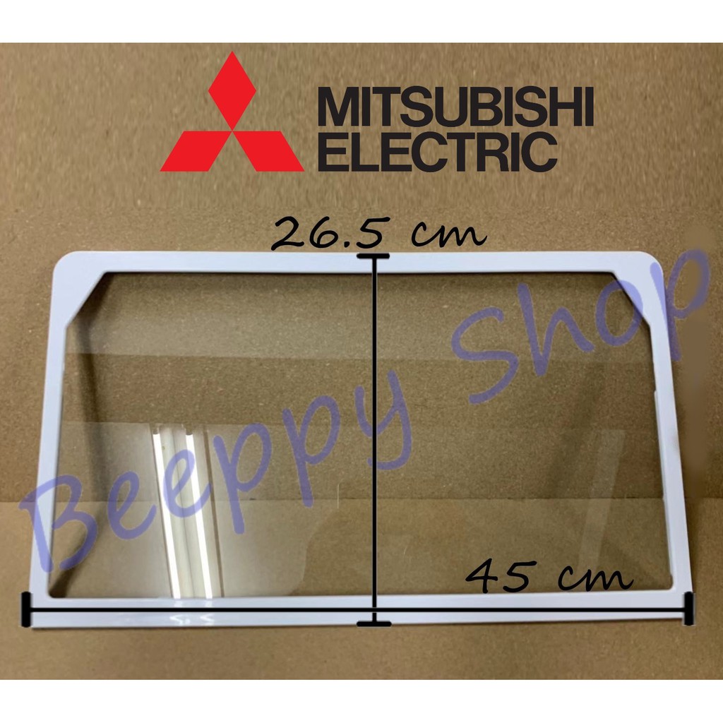 ชั้นกระจกวางของในตู้เย็น MITSUBISHI มิตซูบิชิ รุ่น MR-S49/S14/14/17/49/18/64/S18 ถาดวางของในตู้เย็น ของแท้