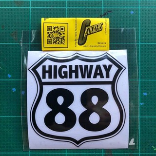 HIGHWAY 88 สติ๊กเกอร์ติดรถยนต์