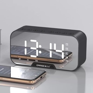 🚚พร้อมส่ง 🚚 ลำโพงนาฬิกา ลำโพงบลูทูธ มีที่วางโทรศัพท์ ลำโพง bluetooth 5.0 มีจอ LED alarm clock