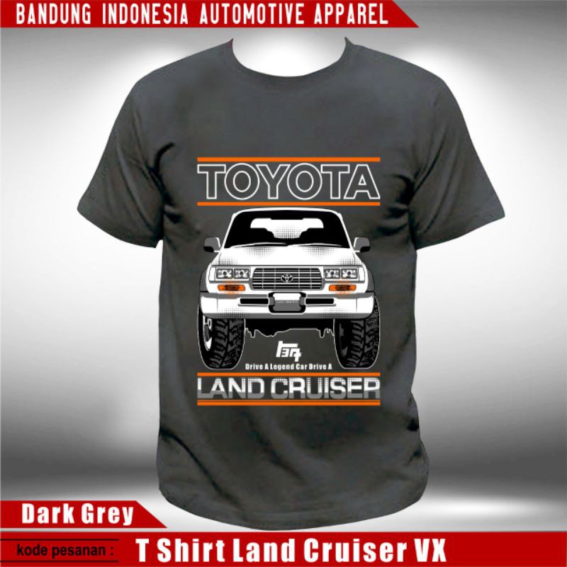 [S-5XL]เสื้อยืด ลาย Land cruiser VX80 Offroad Hardtop Jeep Car ขนาด 4x4 4WD สําหรับผู้ชาย