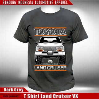 เสื้อยืด ลาย Land cruiser VX80 Offroad Hardtop Jeep Car ขนาด 4x4 4WD สําหรับผู้ชาย