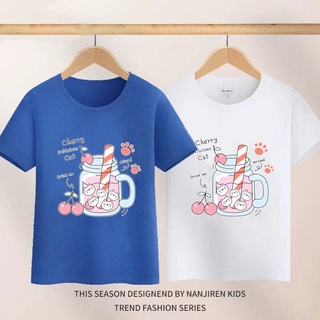 K-2054-SHORT เสื้อยืดแขนสั้น คอกลมเด็ก ผ้านนิ่มใส่สบาย ลายน่ารักใส่ได้ทั้งหญิงและชาย **ปลีก-ส่ง