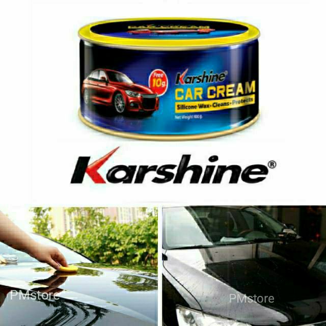 Karshine Car Cream Wax ครีมเคลือบเงา เคลือบสีรถ พร้อมปกป้องสีรถให้ เงางาม ช่วยขจัดคราบสกปรก เคลือบเง