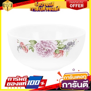 🔥The Best!! ชามแก้วลายดอกโอปอล 4.5 นิ้ว ROSE ชามแก้วเครื่องใช้บนโต๊ะอาหาร OPAL GLASS BOWL ROSE 4.5”  ✨ฮิตสุด✨