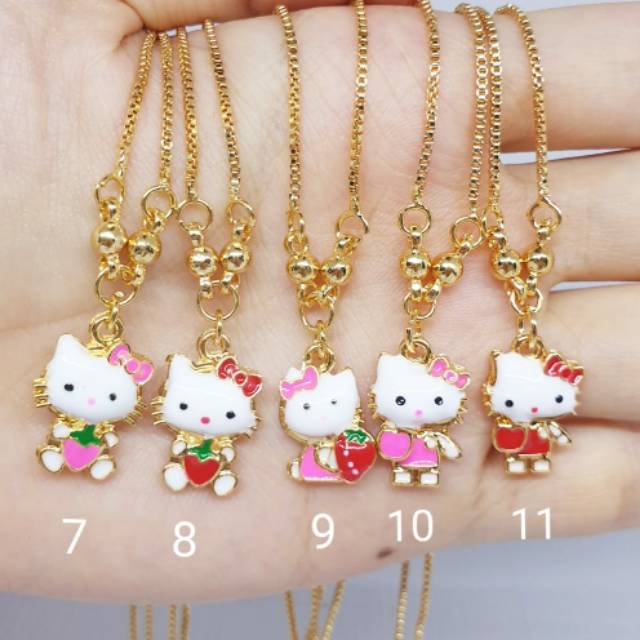 สร้อยคอเด็ก ชุบทอง 18k ขนาด 36cm [K-6]