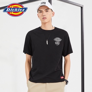 ใหม่ เสื้อยืดแขนสั้นลําลอง ผ้าฝ้าย พิมพ์ลาย Dickies สําหรับผู้ชาย และคู่รัก