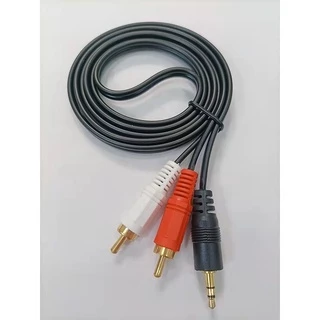✨สายสัญญาณเสียง 1ออก2 RCA 2 หัว - 3.5Stereo 1 หัว สำหรับมือถือ คอมพิวเตอร์ โฮมเธียเตอร์🔥