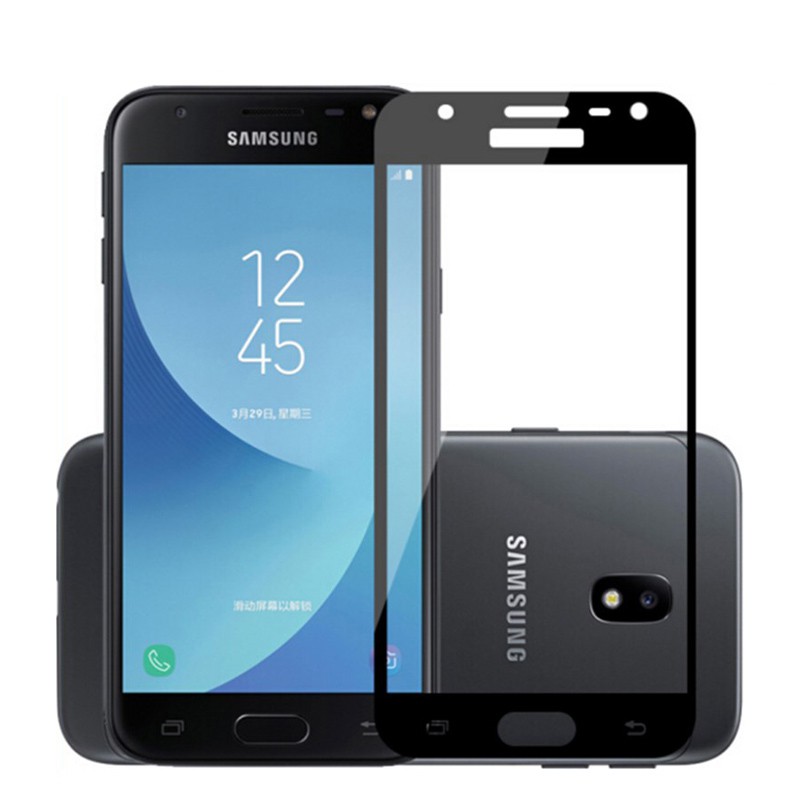 ฟิล์มกระจกแบบเต็มจอกันรอยหน้าจอสําหรับ Samsung Galaxy A3 A5 A7 2017 C7 C8 C9 Pro J4 J6 J7 Plus Max Full Cover Tempered Glass Screen Protector Film