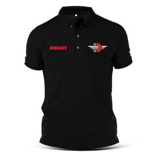 เสื้อโปโล Ducati Italian Racing Bike Superbike MotoGP สําหรับผู้ชาย