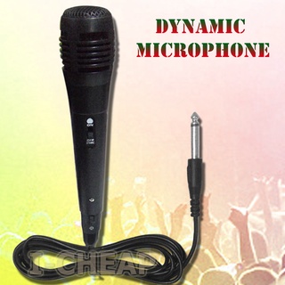 Dynamic Microphone ไมโครโฟนพร้อมสาย  ไมค์ร้องเพลง/พูด คาราโอเกะ ( No Box )